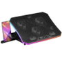 Mars Gaming MNBC6 Base de refrigeración para portátiles hasta 19 pulgadas con iluminación ARGB